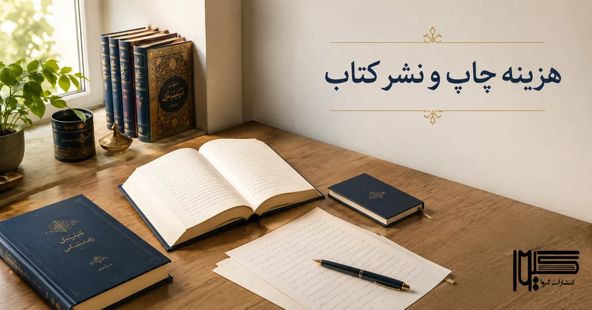 هزینه چاپ و نشر کتاب - راهنمای گیوا