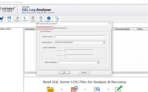 SysTools SQL Log Analyzer