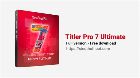 NewBlue Titler Pro 7