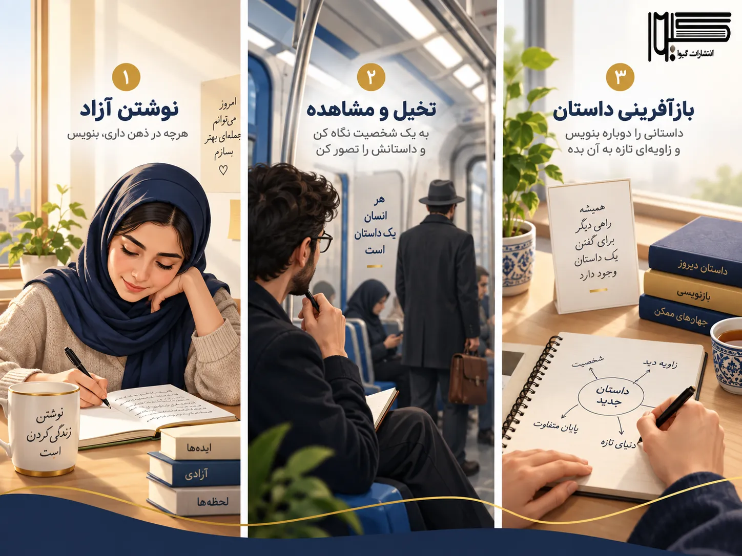 تمرین های نویسندگی خلاق برای تقویت تخیل